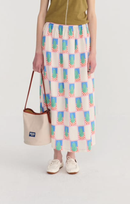 Bobo Choses Simple Pear Pattern Evasé Skirt Rock Damen bunt